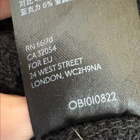 Free People Black Cozy Cottage Half Zip Sweater S Small Cabin Winter Cottagecore - Picture 10 of 10